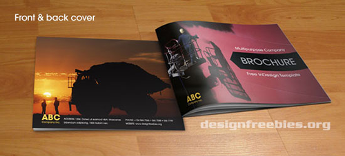 Flersidig Indesign broschyrmall