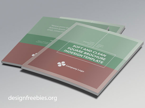 Stilren flersidig Indesign broschyrmall